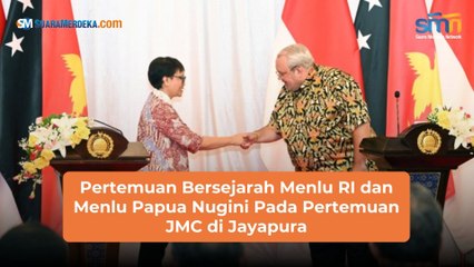 Pertemuan Bersejarah Menlu RI dan Menlu Papua Nugini Pada Pertemuan JMC di Jayapura