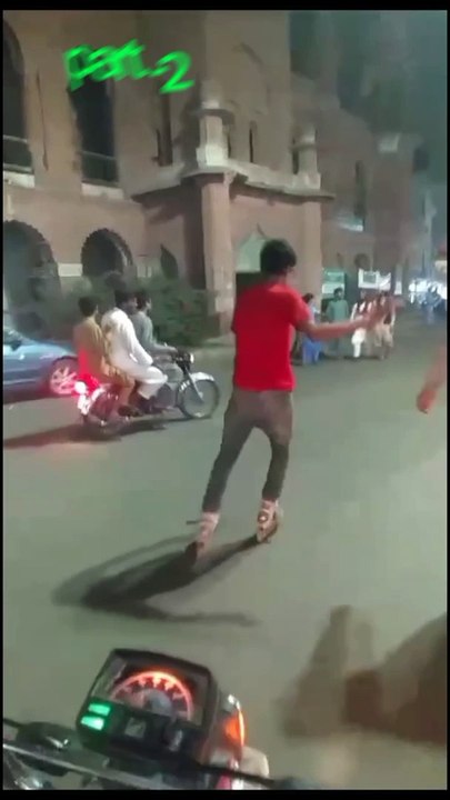 Skating in public.