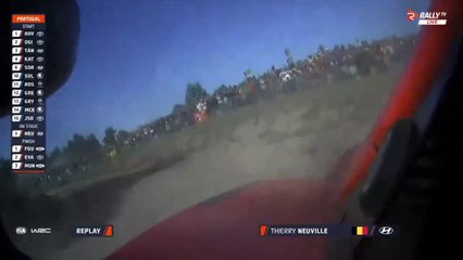 WRC 2024 Portugal SS11 Neuville Hit Bank