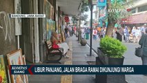 Libur Panjang di Bandung, Jalan Braga Ramai Dikunjungi Warga