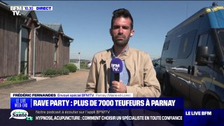 Il y a plus de 7.000 fêtards réunis dans la commune de Parnay pour une rave party non déclarée