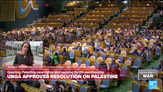 UN assembly approves resolution granting Palestine new rights, reviving its UN membership bid