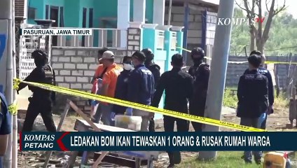 Polisi Olah TKP Ledakan Bom Ikan yang Tewaskan 1 Orang di Pasuruan