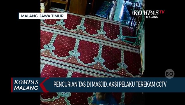 Pencurian di Masjid Noor Kota Malang, Pelaku Curi Tas Jamaah yang Salat!
