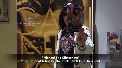 Michael The GlitterKing Rock n Roll Over in Cannes