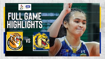 UAAP Game Highlights: NU Lady Bulldogs one step away from title after crushing UST in Game 1