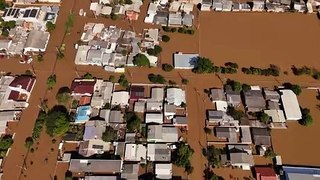 Towns submerged as deadly flooding hits southern Brazil