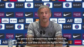 PSG - Luis Enrique : “Je ne peux dire que du bien de Mbappé, c’est une légende du club”