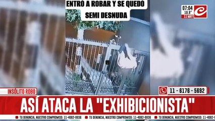 Entró a robar a una casa...¡y quedó semidesnuda!