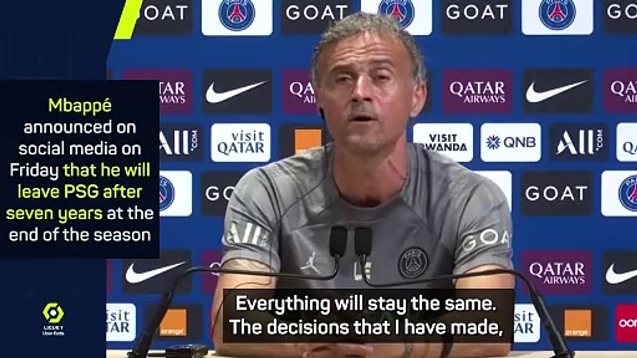 Enrique convinced of positive future despite Mbappe departure