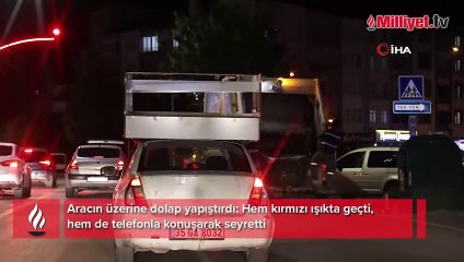 Trafikte kuralları altüst etti! Sürücüye ceza yağdı