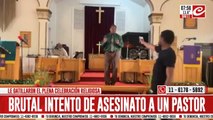 tremendo video: Inrtentó asesinar a un pastor en plena celebración religiosa