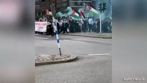 Per le vie di Malmo proteste pro Gaza in occasione dell'Eurovision