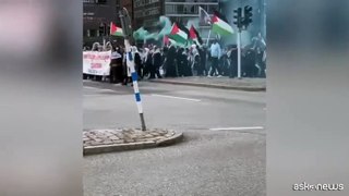 Per le vie di Malmo proteste pro Gaza in occasione dell'Eurovision