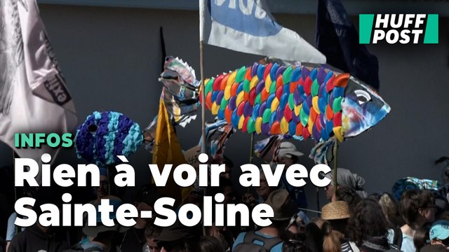 La manif pacifique contre les mégabassines dans le Puy-de-Dôme