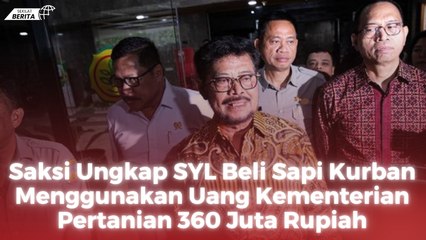 Saksi Ungkap SYL Beli Sapi Kurban Menggunakan Uang Kementerian Pertanian 360 Juta Rupiah
