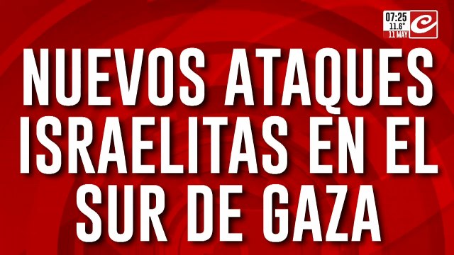 Medio Oriente bajo fuego: Israel volvió a atacar el sur de Gaza
