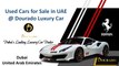 Used Cars for Sale in Dubai UAE and Exotic car for Sale at Dourado Luxury Car