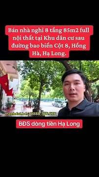 Căn nhà nghỉ 8 tầng 85m2 full nội thất tại Khu dân cư sau đường bao biển Cột 8, Hồng Hà, Hạ Long. @Thành Đạt Hạ Long