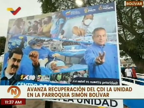 Vpdta. Delcy Rodríguez supervisa avances de recuperación del CDI La Unidad en el edo. Bolívar