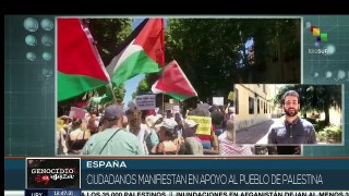 España se moviliza en apoyo al pueblo palestino