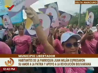 Delta Amacuro | Habitantes del mcpio. Libertador marchan en rechazo a las sanciones contra Venezuela