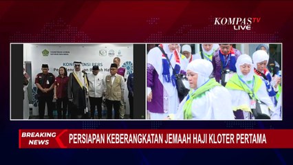 Download Video: BREAKING NEWS - Kata Menag soal Persiapan Keberangkatan Jemaah Calon Haji Kloter 1 Embarkasi Jakarta