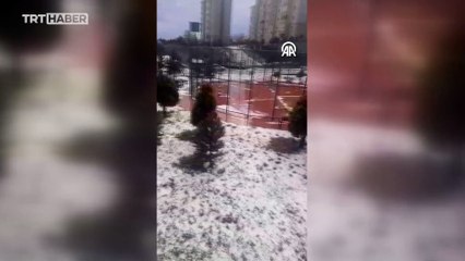 Başkentte sağanak ve dolu etkili oldu