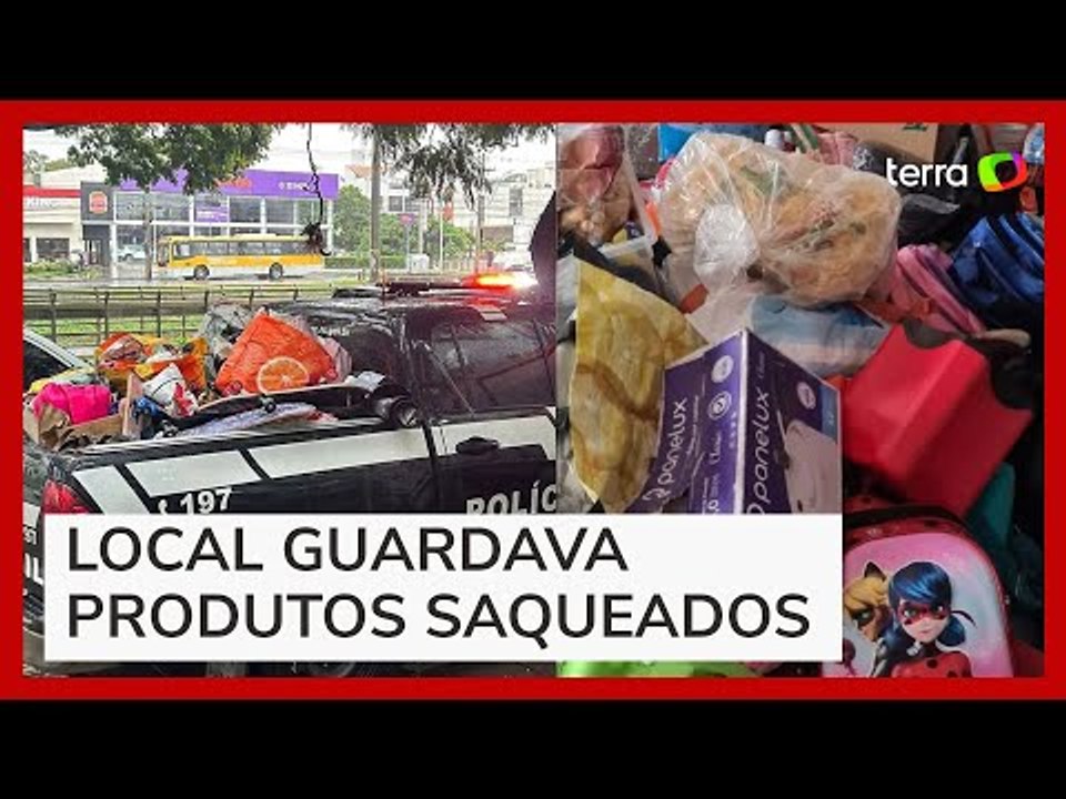 Polícia acha depósito onde itens furtados de casas evacuadas eram armazenados por criminosos no RS