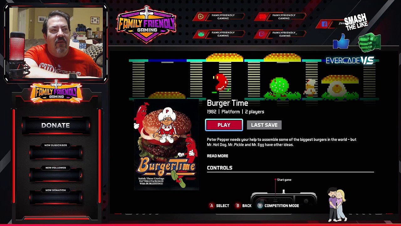 Burger Time Arcade Gameplay