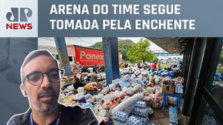 Diretor do Grêmio fala sobre doações feitas ao RS em antigo estádio do clube, o Olímpico