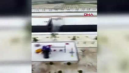 Ankara'da sağanak yerini doluya bıraktı