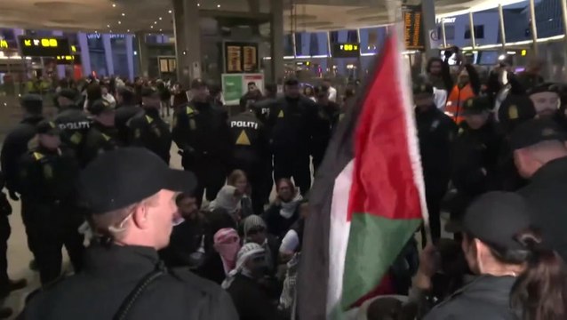 Eurovision fans chant ‘shame on you’ outside Malmo Arena as grand final unfolds