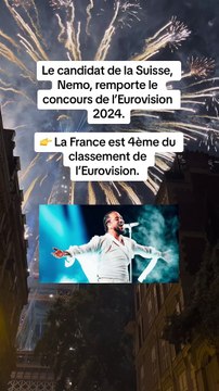 Le candidat de la Suisse, Nemo, remporte le concours de l’Eurovision 2024.