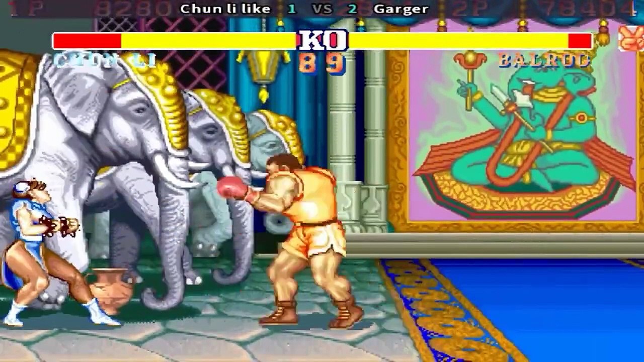 Street Fighter II'_ Hyper Fighting - Chun li like vs Garger