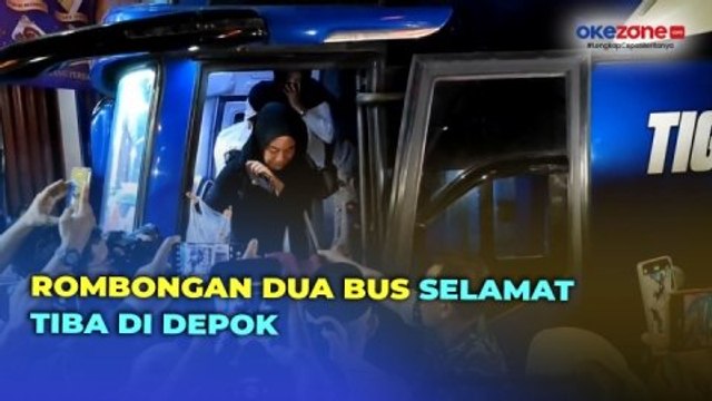 Wali Kota Depok Sambut Kedatangan Rombongan 2 Bus Selamat, Orang Tua Siswa Menangis Haru