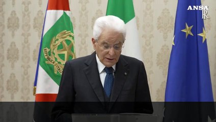 Скачать видео: Mattarella: 