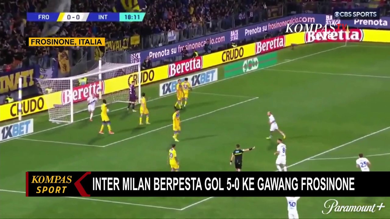 Hasil Serie A Italia 2023-2024: Inter Milan Berpesta Gol 5-0 ke Gawang Frosinone