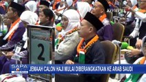 Keberangkatan 371 Jemaah Haji Kloter Pertama Embarkasi Surabaya ke Tanah Suci