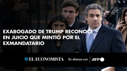 Exabogado de Trump reconoce en juicio que mintió por el exmandatario
