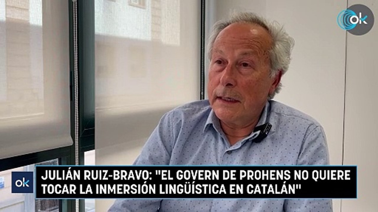 Julián Ruiz-Bravo: "El Govern de Prohens no quiere tocar la inmersión lingüística en catalán"