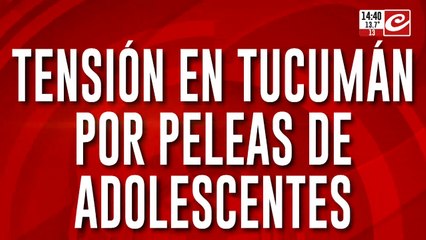 Tensión en Tucumán por peleas de adolescentes: Jaldo ordenó detener a estudiantes que peleen