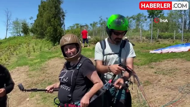 Engelli bireyler Artvin rüzgarında özgürlüğe kanat açtı