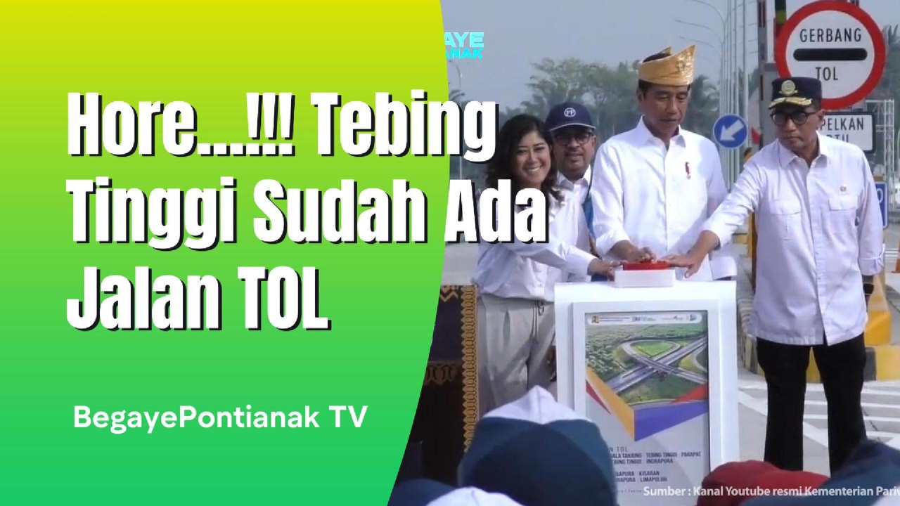Hore Tebing Tinggi Akhirnya Miliki Jalan TOL
