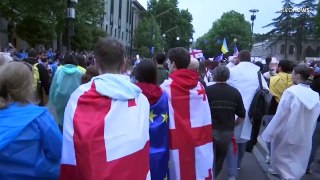 فيديو: مسيرات حاشدة في جورجيا ضد 