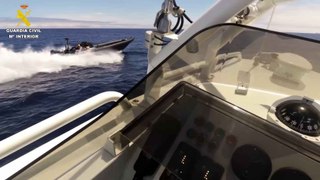 Interceptan seis embarcaciones de narcos en Huelva