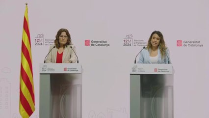 Primera comparecencia del Govern tras la apertura de los colegios electorales