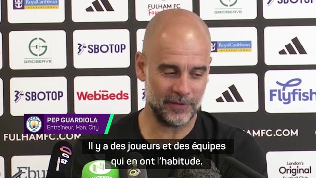 Guardiola : Cette équipe adore jouer sous pression