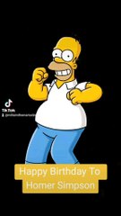 Happy Birthday To Homer Simpson