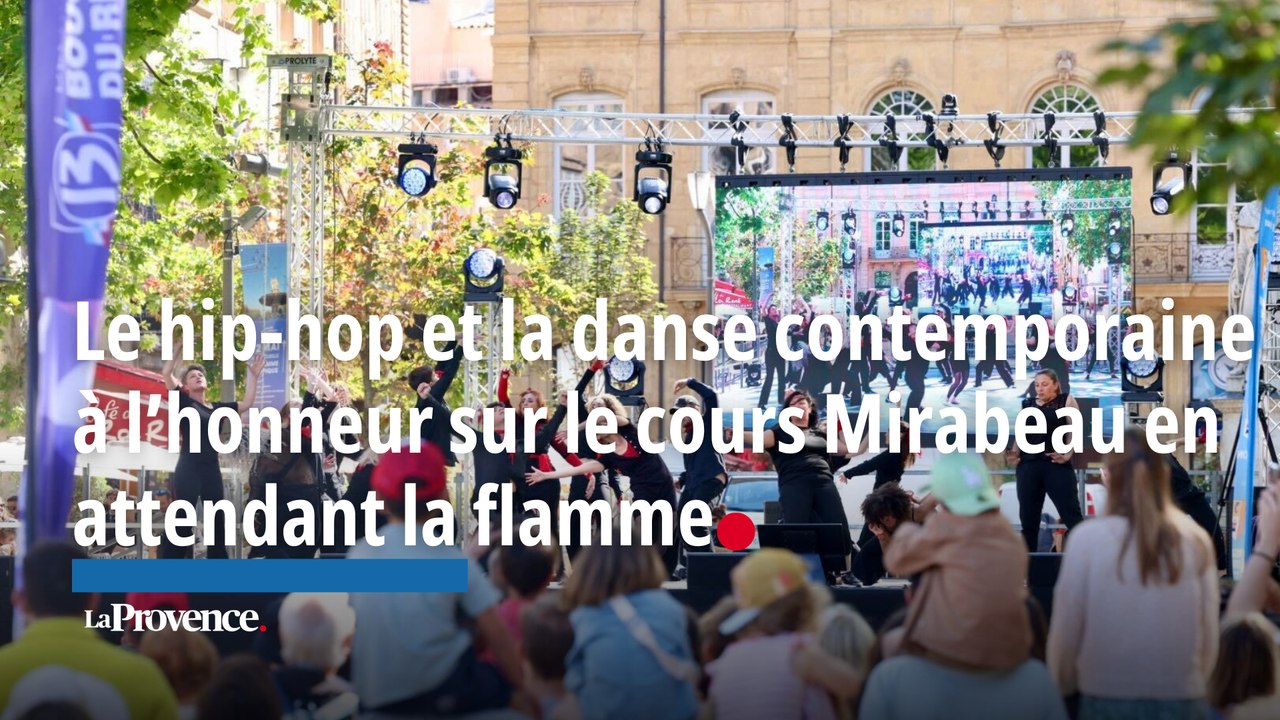 Le hip-hop et la danse contemporaine à l’honneur sur le cours Mirabeau en attendant la flamme